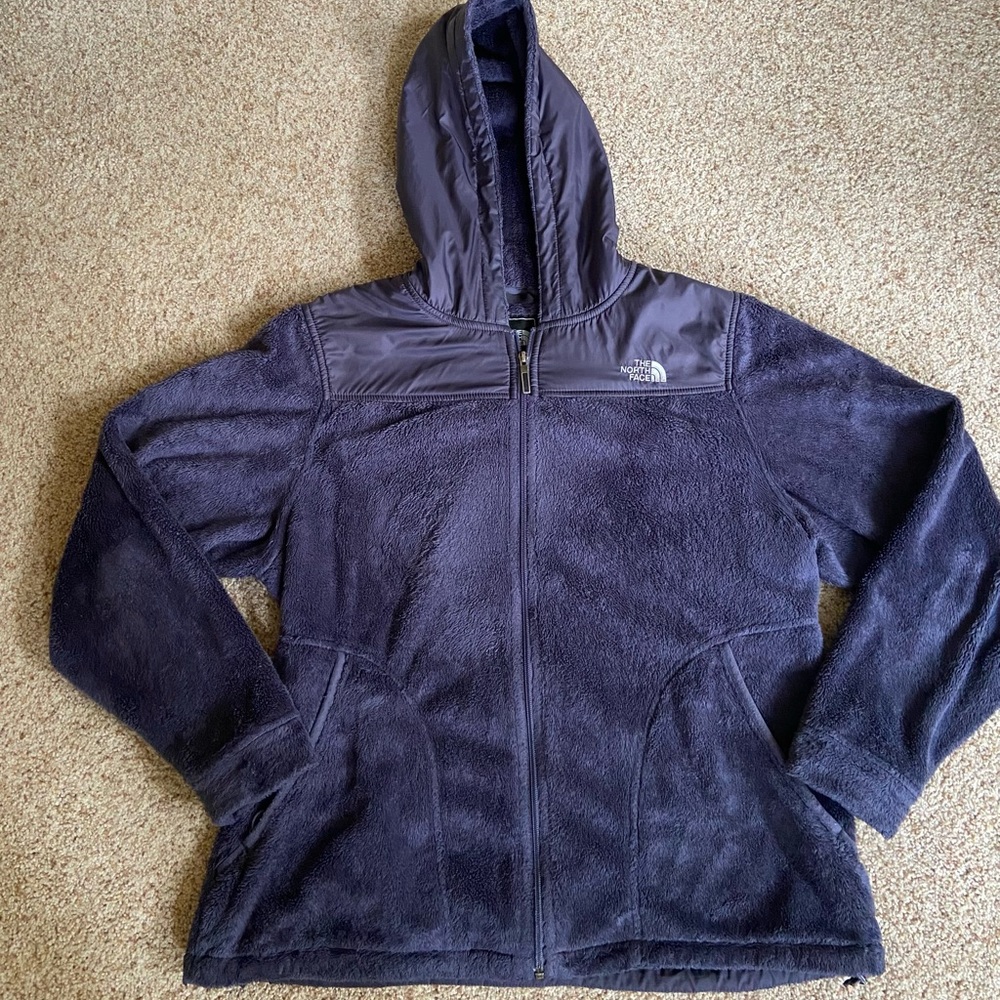 North Face Purple  Zip Up Hoodie Jacket